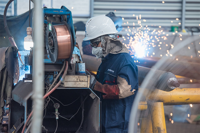 广丰县网架焊接车间